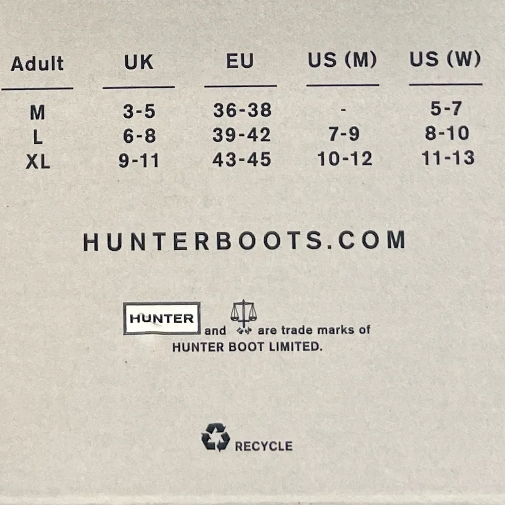 NWT Hunter Original Tall Play Boot Fleece Socks